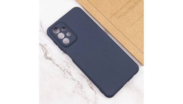 Чохол Silicone Cover Lakshmi Full Camera (AAA) для Samsung Galaxy A32 4G Темно-синій / Midnight blue - фото