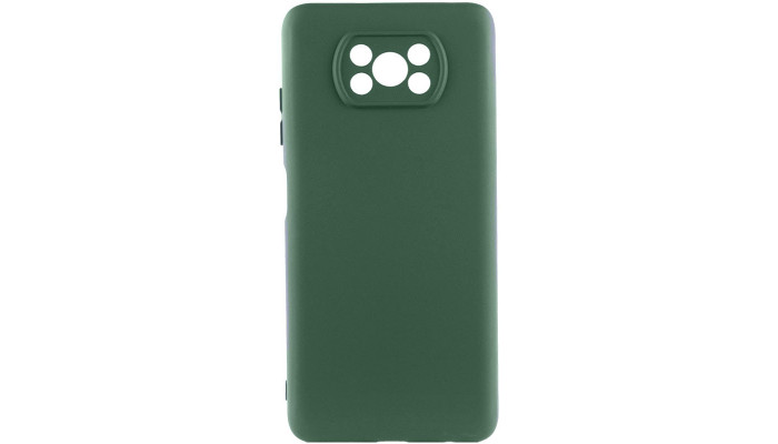 Чехол Silicone Cover Lakshmi Full Camera (AAA) для Xiaomi Poco X3 NFC / Poco X3 Pro Зеленый / Cyprus Green - фото