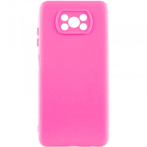 Чохол Silicone Cover Lakshmi Full Camera (AAA) для Xiaomi Poco X3 NFC / Poco X3 Pro Рожевий / Barbie pink