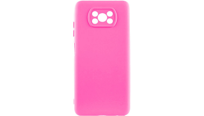Чехол Silicone Cover Lakshmi Full Camera (AAA) для Xiaomi Poco X3 NFC / Poco X3 Pro Розовый / Barbie pink - фото
