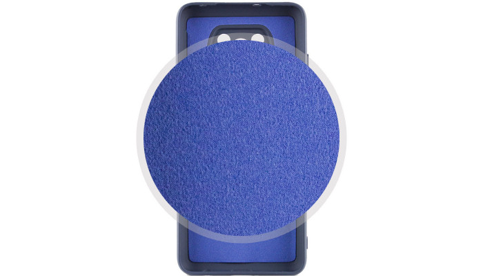 Чехол Silicone Cover Lakshmi Full Camera (AAA) для Xiaomi Poco X3 NFC / Poco X3 Pro Темно-синий / Midnight blue - фото