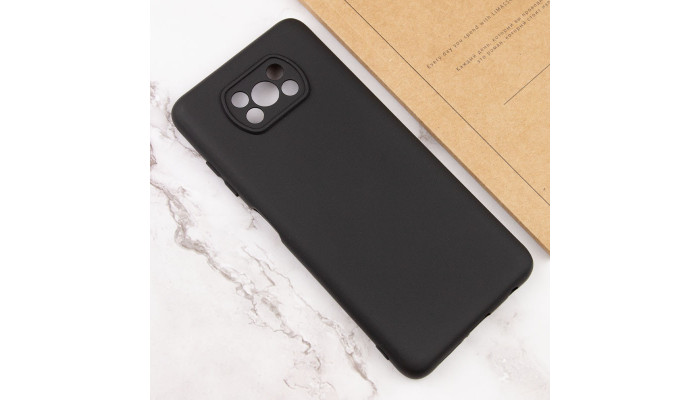 Чохол Silicone Cover Lakshmi Full Camera (AAA) для Xiaomi Poco X3 NFC / Poco X3 Pro Чорний / Black - фото