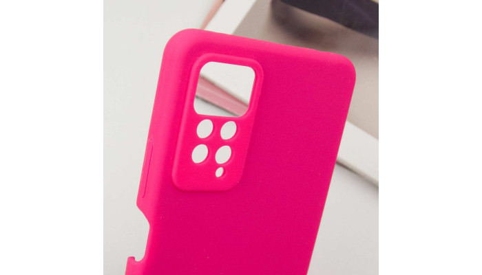 Чехол Silicone Cover Lakshmi Full Camera (AAA) для Xiaomi Redmi Note 11 Pro 4G/5G / 12 Pro 4G Розовый / Barbie pink - фото