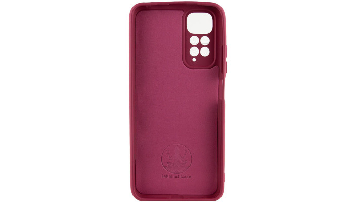 Чехол Silicone Cover Lakshmi Full Camera (AAA) для Xiaomi Redmi Note 11 (Global) / Note 11S Бордовый / Plum - фото