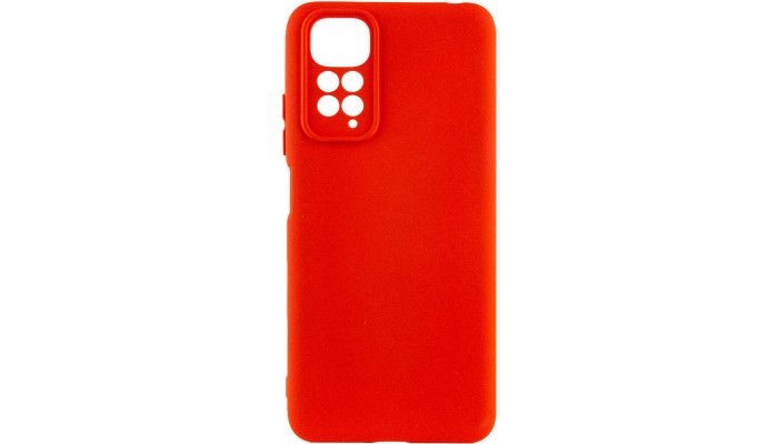 Чехол Silicone Cover Lakshmi Full Camera (AAA) для Xiaomi Redmi Note 11 (Global) / Note 11S Красный / Red - фото