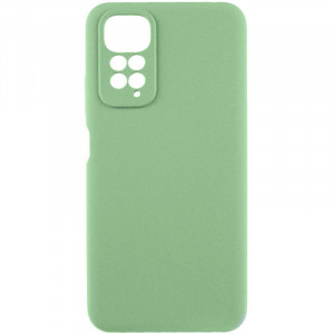 Чехол Silicone Cover Lakshmi Full Camera (AAA) для Xiaomi Redmi Note 11 (Global) / Note 11S Мятный / Mint