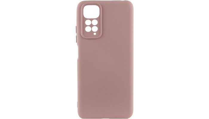 Чохол Silicone Cover Lakshmi Full Camera (AAA) для Xiaomi Redmi Note 11 (Global) / Note 11S Рожевий / Pink Sand - фото