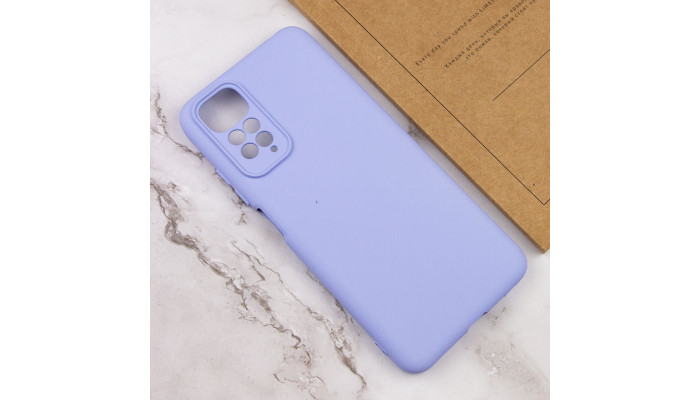 Чехол Silicone Cover Lakshmi Full Camera (AAA) для Xiaomi Redmi Note 11 (Global) / Note 11S Сиреневый / Dasheen - фото