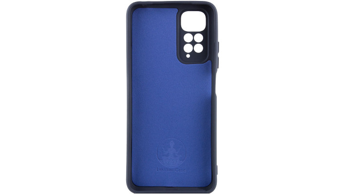 Чехол Silicone Cover Lakshmi Full Camera (AAA) для Xiaomi Redmi Note 11 (Global) / Note 11S Темно-синий / Midnight blue - фото