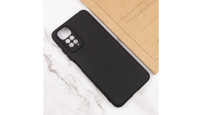 Чехол Silicone Cover Lakshmi Full Camera (AAA) для Xiaomi Redmi Note 11 (Global) / Note 11S Черный / Black - фото