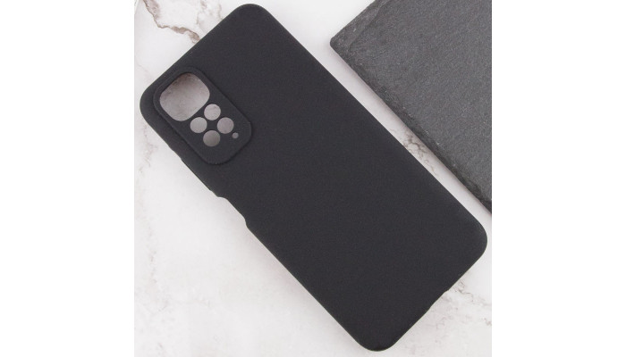 Чехол Silicone Cover Lakshmi Full Camera (AAA) для Xiaomi Redmi Note 11 (Global) / Note 11S Черный / Black - фото