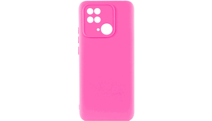 Чехол Silicone Cover Lakshmi Full Camera (AAA) для Xiaomi Redmi 10C Розовый / Barbie pink - фото