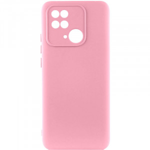 Чехол Silicone Cover Lakshmi Full Camera (AAA) для Xiaomi Redmi 10C Розовый / Light pink