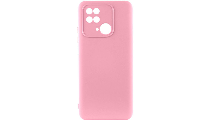 Чохол Silicone Cover Lakshmi Full Camera (AAA) для Xiaomi Redmi 10C Рожевий / Light pink - фото