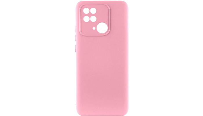 Чехол Silicone Cover Lakshmi Full Camera (AAA) для Xiaomi Redmi 10C Розовый / Light pink - фото