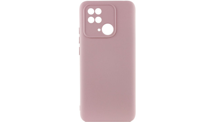 Чехол Silicone Cover Lakshmi Full Camera (AAA) для Xiaomi Redmi 10C Розовый / Pink Sand - фото