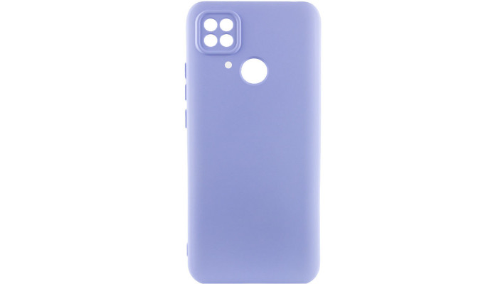 Чехол Silicone Cover Lakshmi Full Camera (AAA) для Xiaomi Redmi 10C Сиреневый / Dasheen - фото