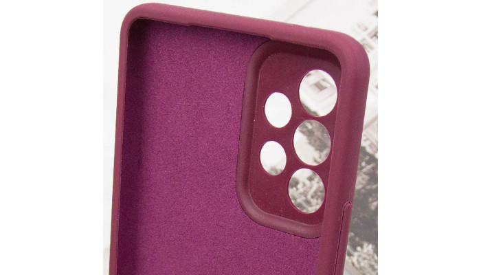 Чехол Silicone Cover Lakshmi Full Camera (AAA) для Samsung Galaxy A33 5G Бордовый / Plum - фото