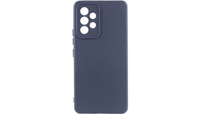Чохол Silicone Cover Lakshmi Full Camera (AAA) для Samsung Galaxy A33 5G Темно-синій / Midnight blue - фото