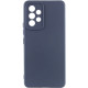 Чехол Silicone Cover Lakshmi Full Camera (AAA) для Samsung Galaxy A33 5G Темно-синий / Midnight blue - фото