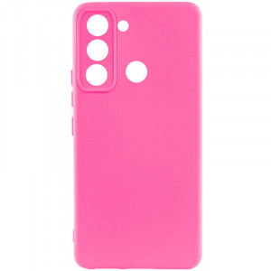 Чохол Silicone Cover Lakshmi Full Camera (AAA) для TECNO Spark 8C Рожевий / Barbie pink