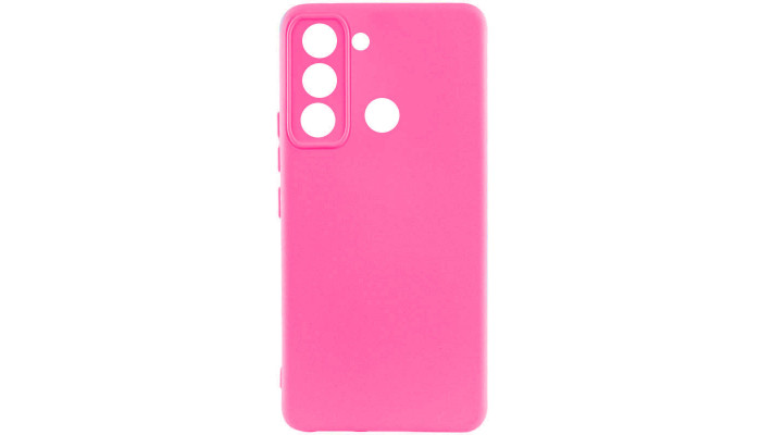Чохол Silicone Cover Lakshmi Full Camera (AAA) для TECNO Spark 8C Рожевий / Barbie pink - фото