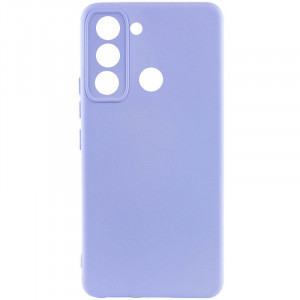 Чохол Silicone Cover Lakshmi Full Camera (AAA) для TECNO Spark 8C Бузковий / Dasheen