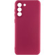 Чохол Silicone Cover Lakshmi Full Camera (AAA) для Samsung Galaxy S23 Бордовий / Plum - фото