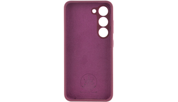 Чохол Silicone Cover Lakshmi Full Camera (AAA) для Samsung Galaxy S23 Бордовий / Plum - фото