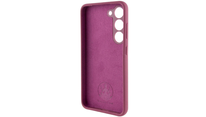 Чохол Silicone Cover Lakshmi Full Camera (AAA) для Samsung Galaxy S23 Бордовий / Plum - фото