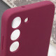 Чохол Silicone Cover Lakshmi Full Camera (AAA) для Samsung Galaxy S23 Бордовий / Plum - фото