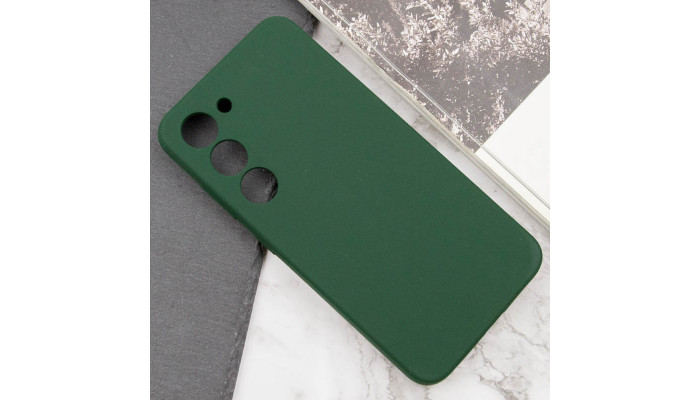 Чохол Silicone Cover Lakshmi Full Camera (AAA) для Samsung Galaxy S23 Зелений / Cyprus Green - фото