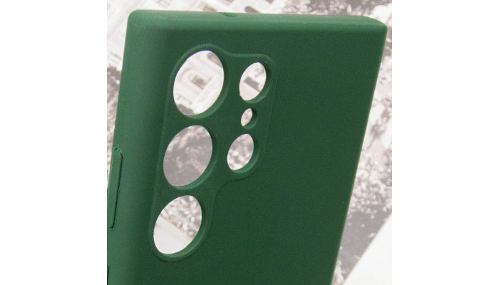 Чехол Silicone Cover Lakshmi Full Camera (AAA) для Samsung Galaxy S23 Ultra Зеленый / Cyprus Green - фото