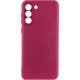 Чохол Silicone Cover Lakshmi Full Camera (AAA) для Samsung Galaxy S23+ Бордовий / Plum - фото