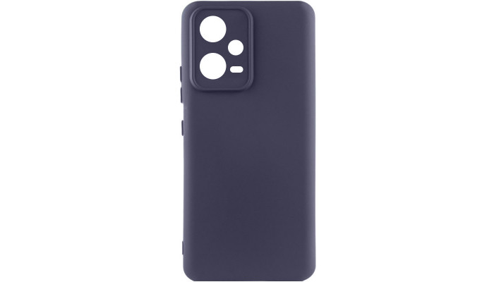 Чохол Silicone Cover Lakshmi Full Camera (AAA) для Xiaomi Poco X5 5G / Redmi Note 12 5G Сірий / Dark Gray - фото