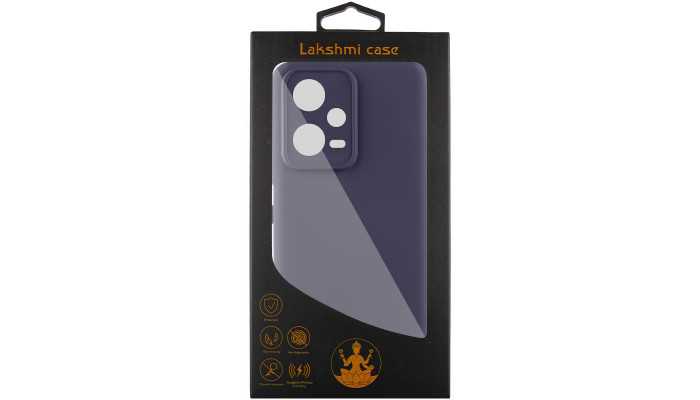 Чохол Silicone Cover Lakshmi Full Camera (AAA) для Xiaomi Poco X5 5G / Redmi Note 12 5G Сірий / Dark Gray - фото