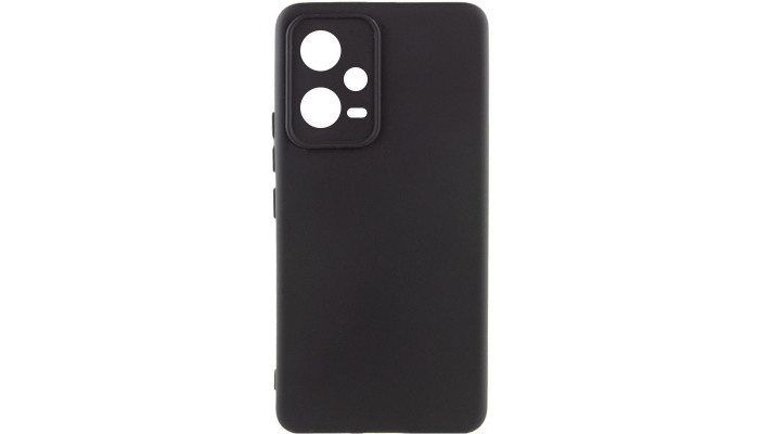 Чехол Silicone Cover Lakshmi Full Camera (AAA) для Xiaomi Poco X5 5G / Redmi Note 12 5G Черный / Black - фото