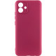 Чехол Silicone Cover Lakshmi Full Camera (AAA) для Samsung Galaxy A04e Бордовый / Plum - фото