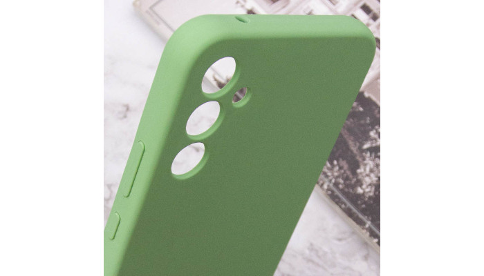 Чехол Silicone Cover Lakshmi Full Camera (AAA) для Samsung Galaxy A34 5G Мятный / Mint - фото