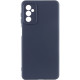 Чохол Silicone Cover Lakshmi Full Camera (AAA) для Samsung Galaxy A34 5G Темно-синій / Midnight blue - фото