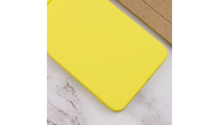 Чехол Silicone Cover Lakshmi Full Camera (AAA) для Samsung Galaxy A14 4G/5G Желтый / Yellow - фото