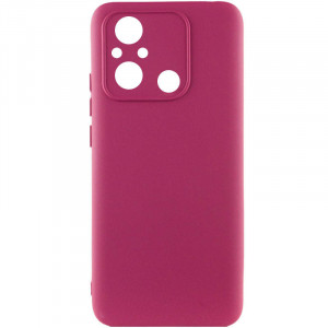 Чехол Silicone Cover Lakshmi Full Camera (AAA) для Xiaomi Redmi 12C Бордовый / Plum