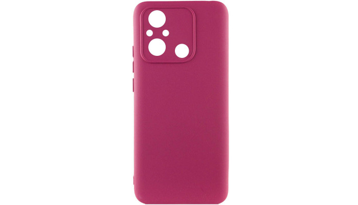 Чохол Silicone Cover Lakshmi Full Camera (AAA) для Xiaomi Redmi 12C Бордовий / Plum - фото