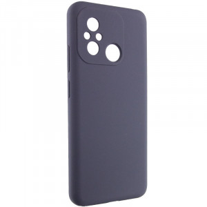 Чехол Silicone Cover Lakshmi Full Camera (AAA) для Xiaomi Redmi 12C Серый / Dark Gray