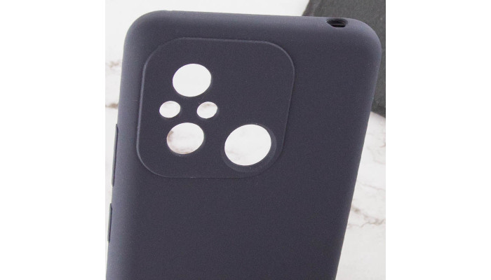 Чехол Silicone Cover Lakshmi Full Camera (AAA) для Xiaomi Redmi 12C Серый / Dark Gray - фото