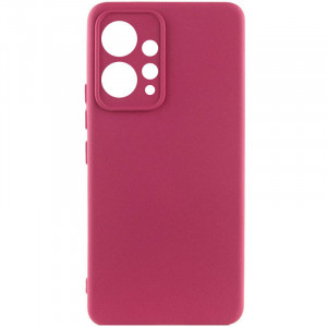 Чохол Silicone Cover Lakshmi Full Camera (AAA) для Xiaomi Redmi Note 12 4G Бордовий / Plum