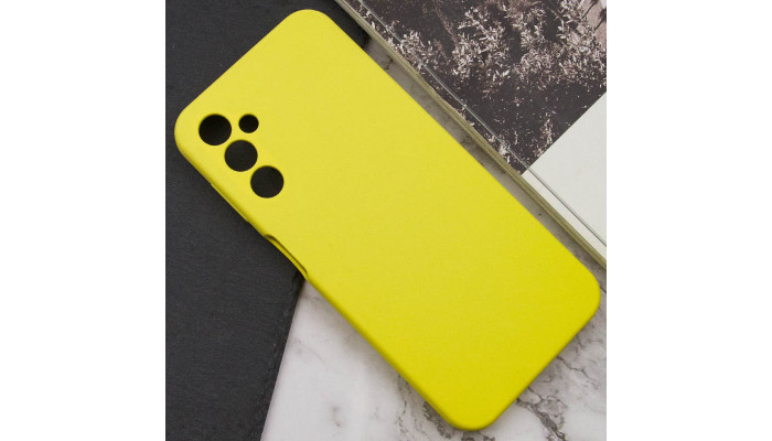 Чохол Silicone Cover Lakshmi Full Camera (AAA) для Samsung Galaxy A24 4G Жовтий / Yellow - фото