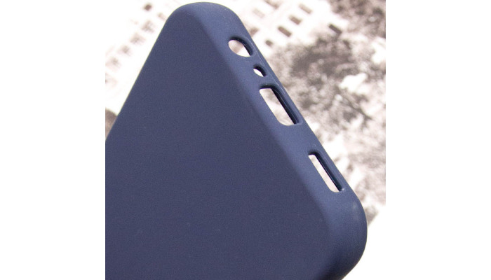 Чохол Silicone Cover Lakshmi Full Camera (AAA) для Samsung Galaxy A24 4G Темно-синій / Midnight blue - фото