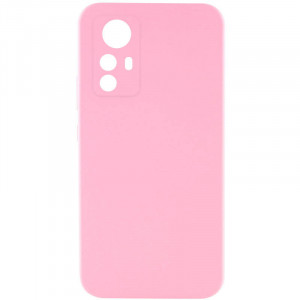 Чехол Silicone Cover Lakshmi Full Camera (AAA) для Xiaomi Redmi Note 12S Розовый / Light pink