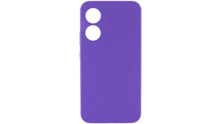 Чехол Silicone Cover Lakshmi Full Camera (AAA) для Oppo A58 4G Фиолетовый / Amethyst - фото